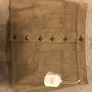 altard state suede button up skirt